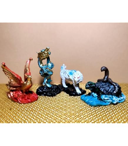 Amazon.co.jp: 玄武 置物 銅製 四神獣 亀 蛇 四神相応 青龍 朱雀